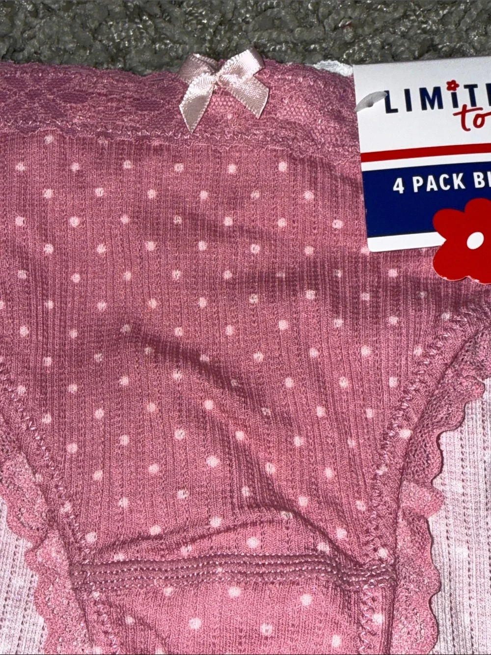 Kids Bikini Underwear - 4 Pack Limited Too (size 8) NWT